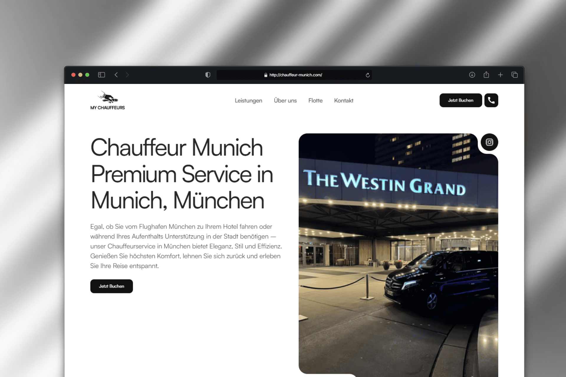 Chauffeur München Website