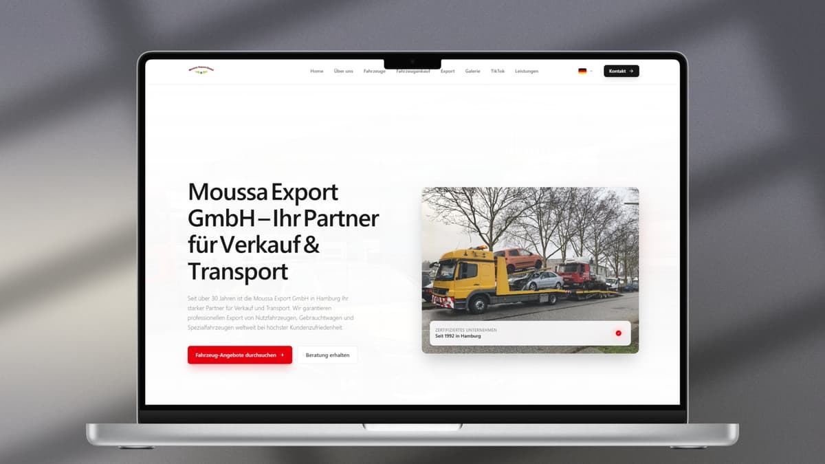 Moussa Export Website